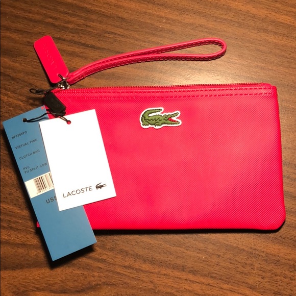 Lacoste virtual pink clutch bag Clearance